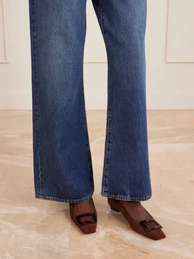 Roger Vivier Belle Vivier Buckled Suede Ballet Flats | Thumbnail 2