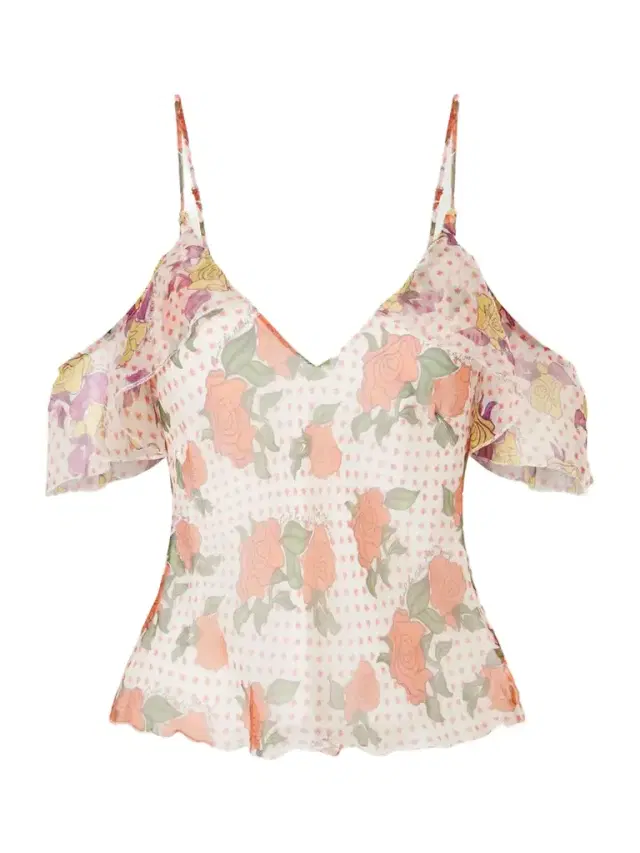 Donde Esteban Pajaritos Y Rosas Silk Tank