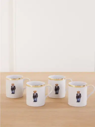 Ralph Lauren Home Wilshire Polo Bear Set Of Four Porcelain Mugs | Thumbnail 1 Ralph Lauren Home Wilshire Polo Bear Set Of Four Porcelain Mugs | Thumbnail 1