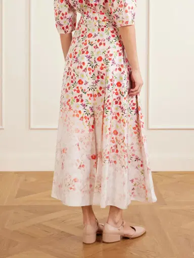 Gabriela Hearst Dugald Floral-print Belted Pleated Silk Maxi Skirt | Thumbnail 3 Gabriela Hearst Dugald Floral-print Belted Pleated Silk Maxi Skirt | Thumbnail 3