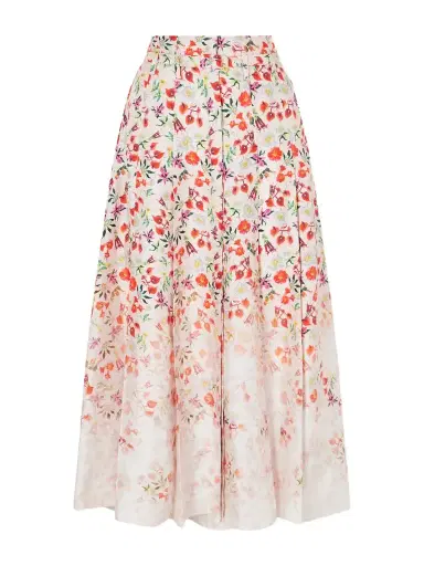 Gabriela Hearst Dugald Floral-print Belted Pleated Silk Maxi Skirt | Thumbnail 1 Gabriela Hearst Dugald Floral-print Belted Pleated Silk Maxi Skirt | Thumbnail 1