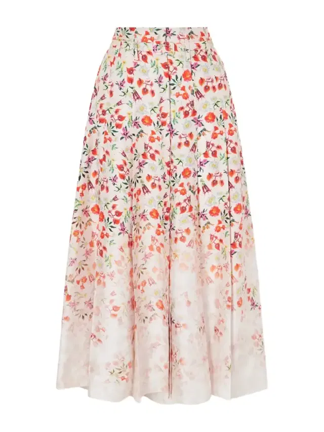 Gabriela Hearst Dugald Floral-print Belted Pleated Silk Maxi Skirt