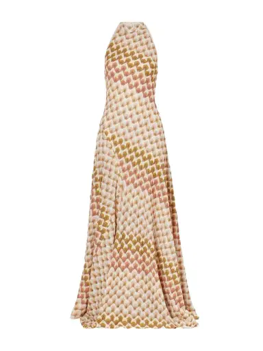Missoni Striped Metallic Crochet-knit Halterneck Maxi Dress | Thumbnail 1 Missoni Striped Metallic Crochet-knit Halterneck Maxi Dress | Thumbnail 1
