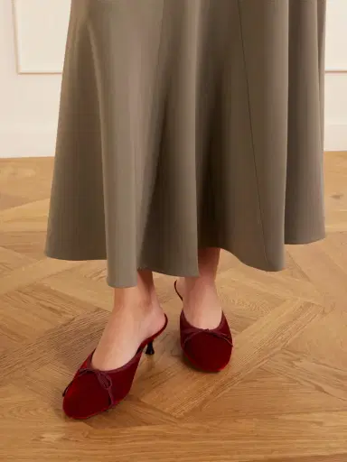 Herbert Levine 24/7 50 Bow-detailed Velvet Pumps | Thumbnail 2 Herbert Levine 24/7 50 Bow-detailed Velvet Pumps | Thumbnail 2