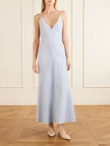 Gabriela Hearst Brigita Suede Midi Dress | Thumbnail 2