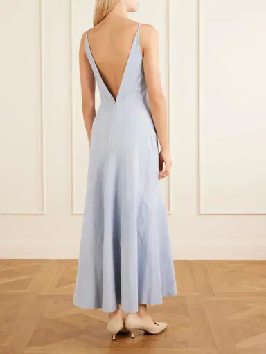 Gabriela Hearst Brigita Suede Midi Dress | Thumbnail 3