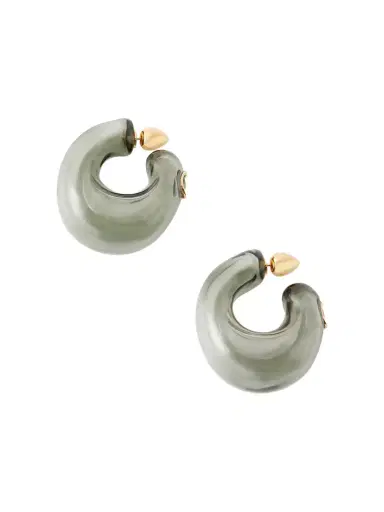 Alaïa Glass Hoop Earrings | Thumbnail 1 Alaïa Glass Hoop Earrings | Thumbnail 1