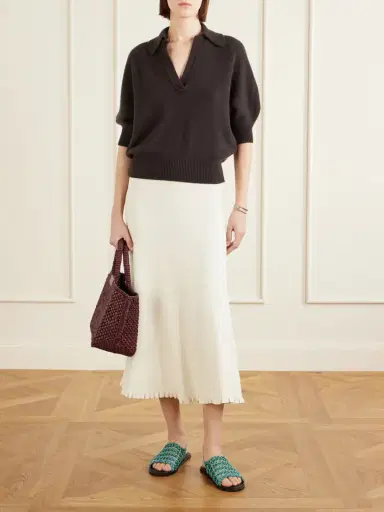 Proenza Schouler Vella Cashmere Polo Sweater | Thumbnail 2 Proenza Schouler Vella Cashmere Polo Sweater | Thumbnail 2
