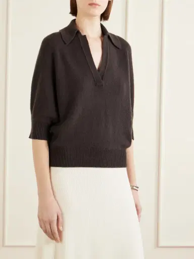 Proenza Schouler Vella Cashmere Polo Sweater | Thumbnail 3 Proenza Schouler Vella Cashmere Polo Sweater | Thumbnail 3