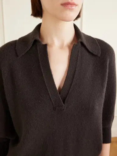Proenza Schouler Vella Cashmere Polo Sweater | Thumbnail 5 Proenza Schouler Vella Cashmere Polo Sweater | Thumbnail 5