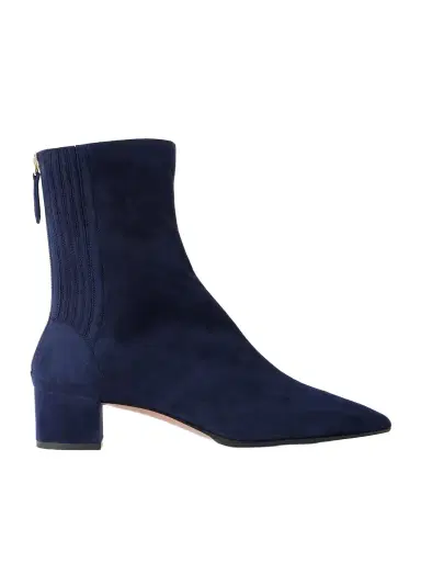 Aquazzura Saint Honoré 35 Suede Ankle Boots | Thumbnail 1
