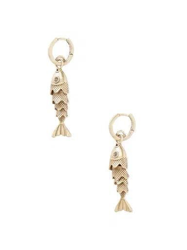 Roxanne Assoulin The Fish Gold-tone And Cubic Zirconia Earrings | Thumbnail 1 Roxanne Assoulin The Fish Gold-tone And Cubic Zirconia Earrings | Thumbnail 1