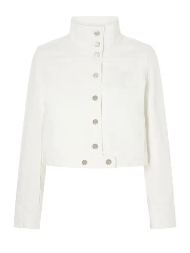 Courreges Reedition Cropped Logo-embroidered Denim Jacket