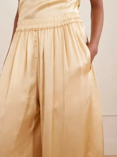 Isabel Marant Nolia Pleated Satin Wide-leg Pants | Thumbnail 5 Isabel Marant Nolia Pleated Satin Wide-leg Pants | Thumbnail 5