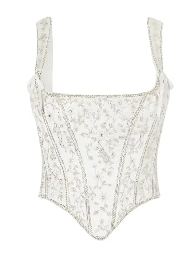 Clio Peppiatt Brigitte Floral-embellished Corset