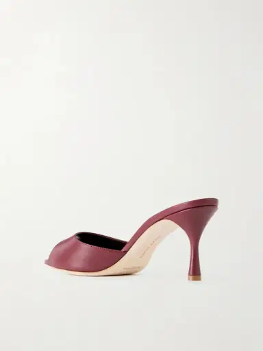 Manolo Blahnik Jada 70 Leather Mules | Thumbnail 3 Manolo Blahnik Jada 70 Leather Mules | Thumbnail 3