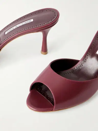 Manolo Blahnik Jada 70 Leather Mules | Thumbnail 5 Manolo Blahnik Jada 70 Leather Mules | Thumbnail 5