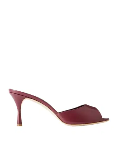 Manolo Blahnik Jada 70 Leather Mules | Thumbnail 1 Manolo Blahnik Jada 70 Leather Mules | Thumbnail 1