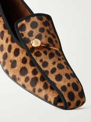 Herbert Levine Showtime 30 Leopard-print Pony Hair Loafers | Thumbnail 5 Herbert Levine Showtime 30 Leopard-print Pony Hair Loafers | Thumbnail 5