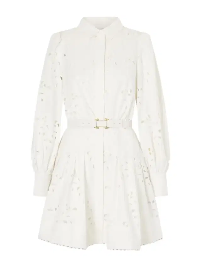 Artesan Beltedbroderie Anglaise Poplin Mini Dress
