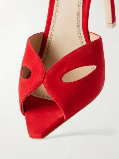 Victoria Beckham Harlow Mask 100 Suede Sandals | Thumbnail 5