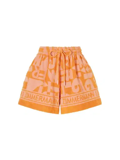 Zimmermann Solstice Jacquard-knit Cotton-terry Shorts | Thumbnail 1 Zimmermann Solstice Jacquard-knit Cotton-terry Shorts | Thumbnail 1