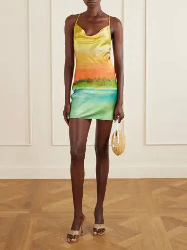 Donde Esteban Formentera Printed Silk-blend Mini Dress | Thumbnail 2 Donde Esteban Formentera Printed Silk-blend Mini Dress | Thumbnail 2