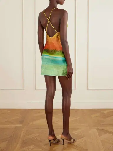 Donde Esteban Formentera Printed Silk-blend Mini Dress | Thumbnail 3 Donde Esteban Formentera Printed Silk-blend Mini Dress | Thumbnail 3