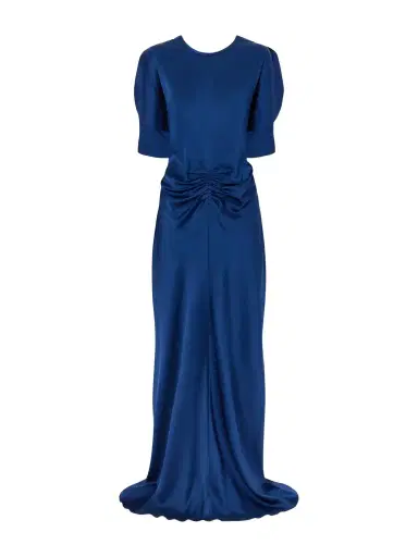 Victoria Beckham Isabella Ruched Satin Gown | Thumbnail 1