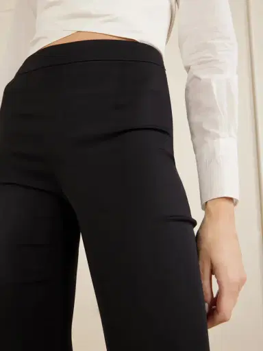 Dolce & Gabbana Charmeuse Cropped Silk-blend Flared Pants | Thumbnail 4