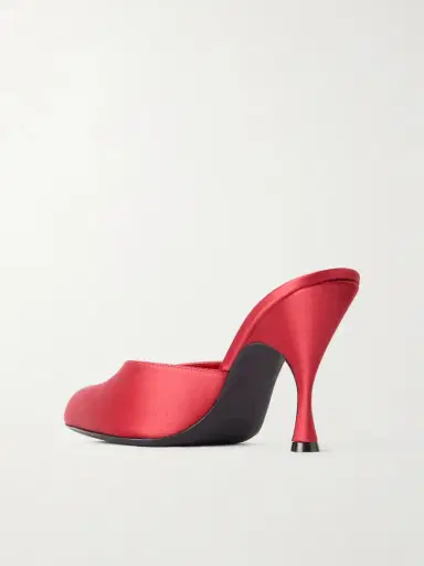 Herbert Levine Sitting Pretty 100 Satin Mules | Thumbnail 3 Herbert Levine Sitting Pretty 100 Satin Mules | Thumbnail 3