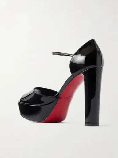 Christian Louboutin Sandaloo 130 Mirrored-leather Platform Sandals | Thumbnail 3