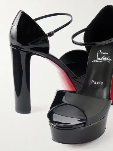 Christian Louboutin Sandaloo 130 Mirrored-leather Platform Sandals | Thumbnail 5