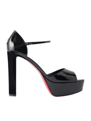 Christian Louboutin Sandaloo 130 Mirrored-leather Platform Sandals | Thumbnail 1