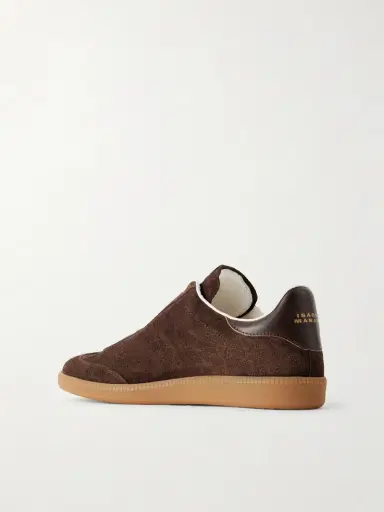 Isabel Marant Bryce Leather-trimmed Suede Sneakers | Thumbnail 3 Isabel Marant Bryce Leather-trimmed Suede Sneakers | Thumbnail 3