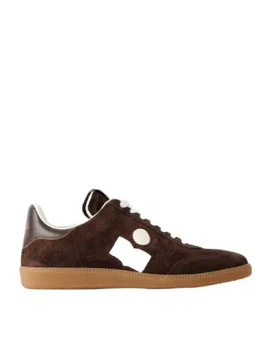 Isabel Marant Bryce Leather-trimmed Suede Sneakers | Thumbnail 1 Isabel Marant Bryce Leather-trimmed Suede Sneakers | Thumbnail 1