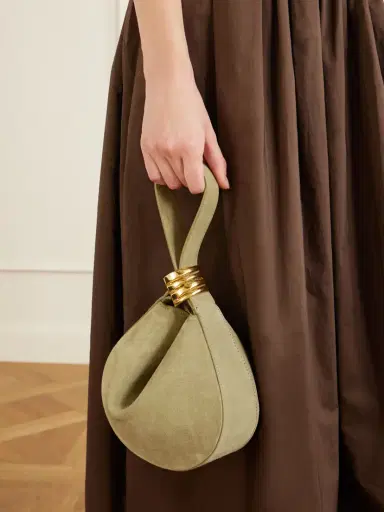 AMANU Zambia Stacked Ring Suede Mini Bag | Thumbnail 2 AMANU Zambia Stacked Ring Suede Mini Bag | Thumbnail 2