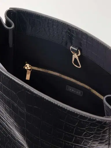 AMANU Somalia Croc-effect Shoulder Bag | Thumbnail 6 AMANU Somalia Croc-effect Shoulder Bag | Thumbnail 6