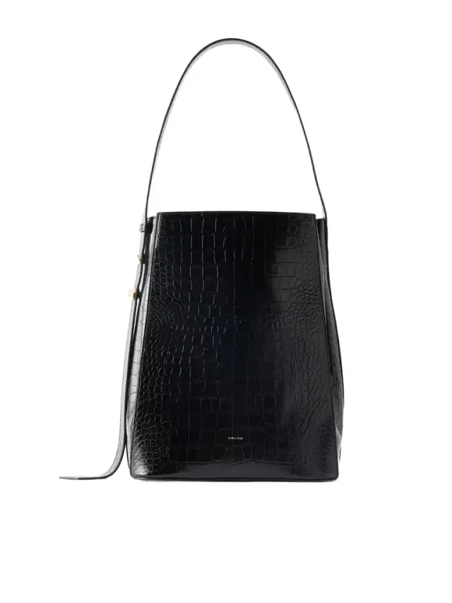 AMANU Somalia Croc-effect Shoulder Bag