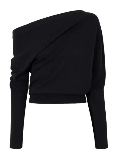 Tom Ford Off-the-shoulder Wool And Silk-blend Top | Thumbnail 1