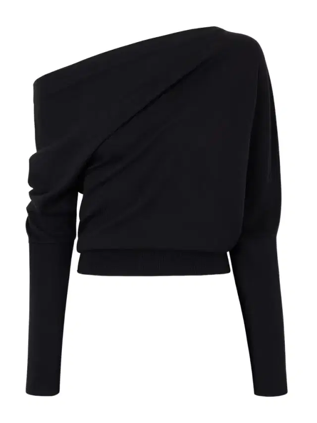 Tom Ford Off-the-shoulder Wool And Silk-blend Top