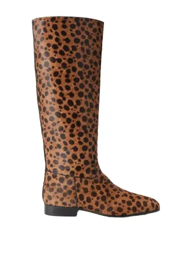 Herbert Levine Rein It Animal-print Pony-hair Knee Boots | Thumbnail 1 Herbert Levine Rein It Animal-print Pony-hair Knee Boots | Thumbnail 1