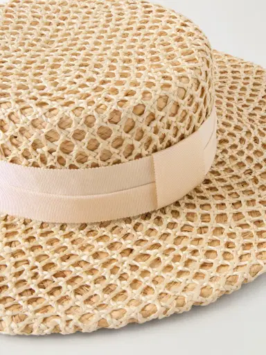 Gigi Burris Marion Grosgrain-trimmed Raffia Sunhat | Thumbnail 3 Gigi Burris Marion Grosgrain-trimmed Raffia Sunhat | Thumbnail 3