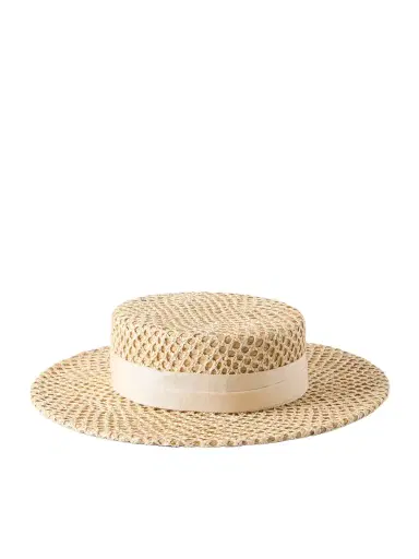 Gigi Burris Marion Grosgrain-trimmed Raffia Sunhat | Thumbnail 1 Gigi Burris Marion Grosgrain-trimmed Raffia Sunhat | Thumbnail 1