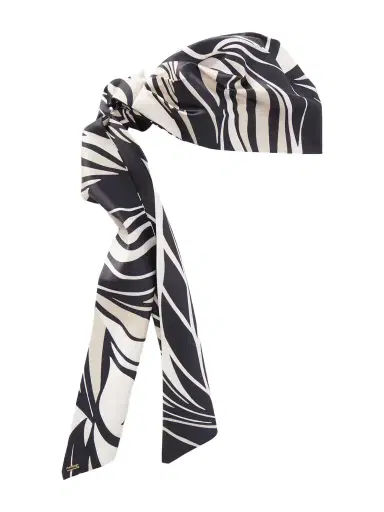 Eugenia Kim Gigi Wave-printed Satin Scarf | Thumbnail 1 Eugenia Kim Gigi Wave-printed Satin Scarf | Thumbnail 1