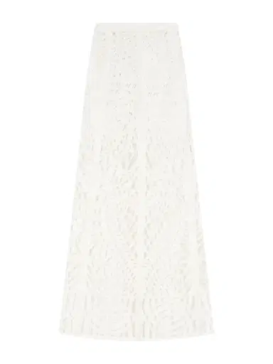 Emporio Sirenuse Rita Brisé Embroidered Cotton Midi Skirt | Thumbnail 1 Emporio Sirenuse Rita Brisé Embroidered Cotton Midi Skirt | Thumbnail 1