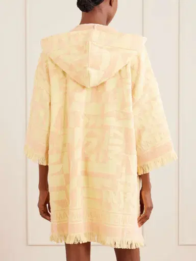 Zimmermann Solstice Hooded Fringed Jacquard-knit Cotton-terry Coverup | Thumbnail 3