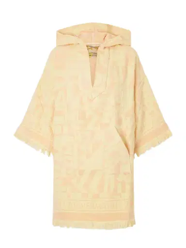 Zimmermann Solstice Hooded Fringed Jacquard-knit Cotton-terry Coverup | Thumbnail 1