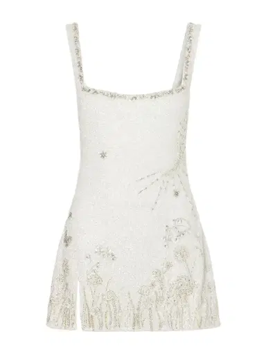 Clio Peppiatt Wildflower Crystal-embellished Satin Mini Dress | Thumbnail 1 Clio Peppiatt Wildflower Crystal-embellished Satin Mini Dress | Thumbnail 1