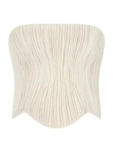 Danielle Frankel Anais Crinkled-organza Bustier Top | Thumbnail 1 Danielle Frankel Anais Crinkled-organza Bustier Top | Thumbnail 1